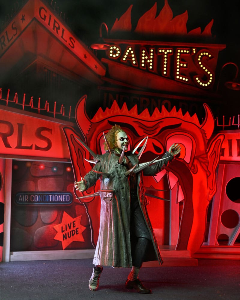 Beetlejuice (1988) Diorama Trenchcoat met spikes Inferno Room Deluxe Set