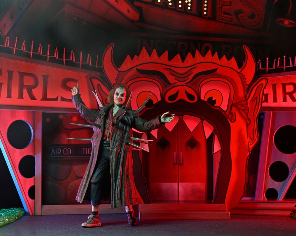 Beetlejuice (1988) Diorama Trenchcoat met spikes Inferno Room Deluxe Set