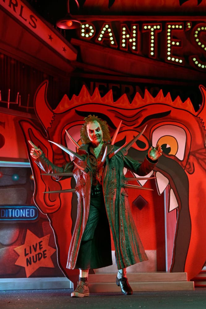Beetlejuice (1988) Diorama Trenchcoat met spikes Inferno Room Deluxe Set