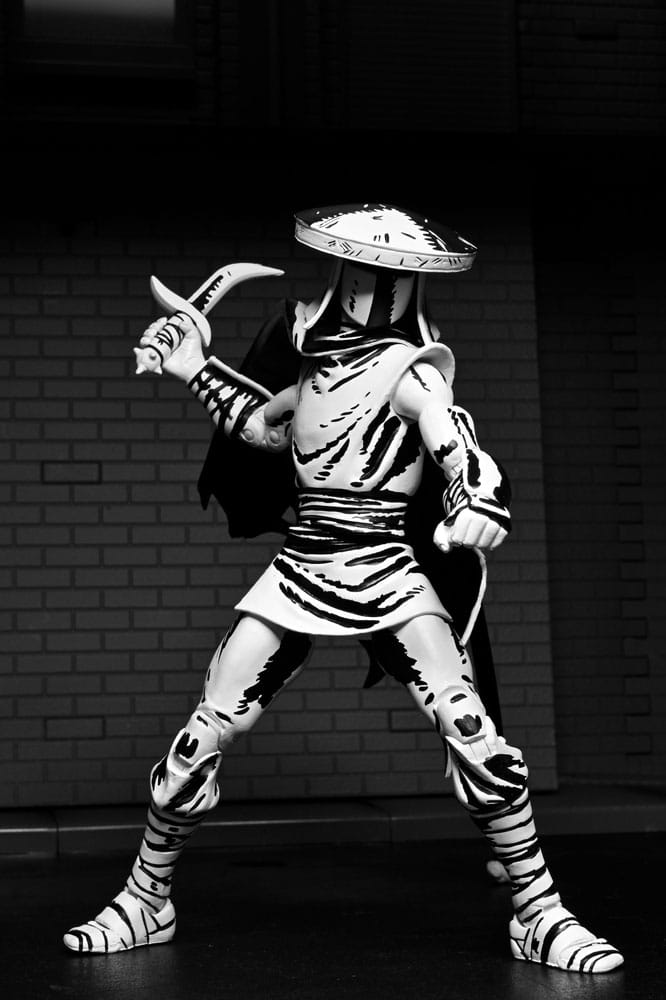 Teenage Mutant Ninja Turtles Actiefiguur Elite Foot Ninja Guard Zwart & Wit 18 cm