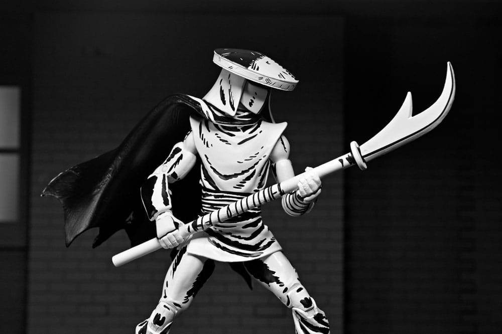 Teenage Mutant Ninja Turtles Action Figur Elite Foot Ninja Guard Sort & Hvid 18 cm