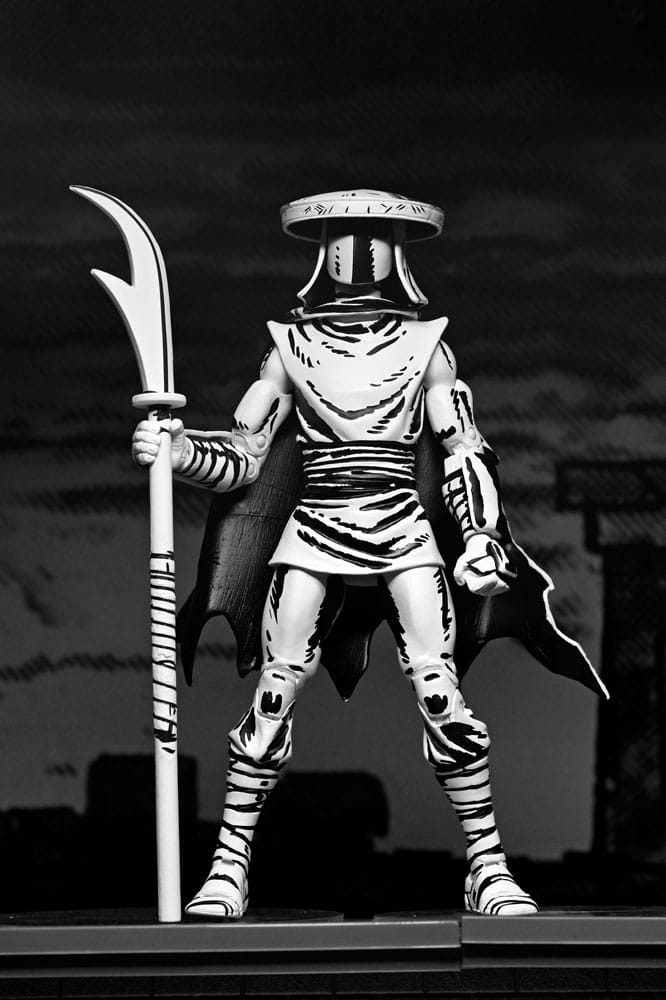 Teenage Mutant Ninja Turtles Actiefiguur Elite Foot Ninja Guard Zwart & Wit 18 cm