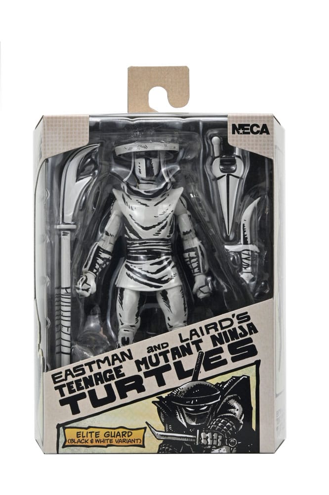 Teenage Mutant Ninja Turtles Actiefiguur Elite Foot Ninja Guard Zwart & Wit 18 cm