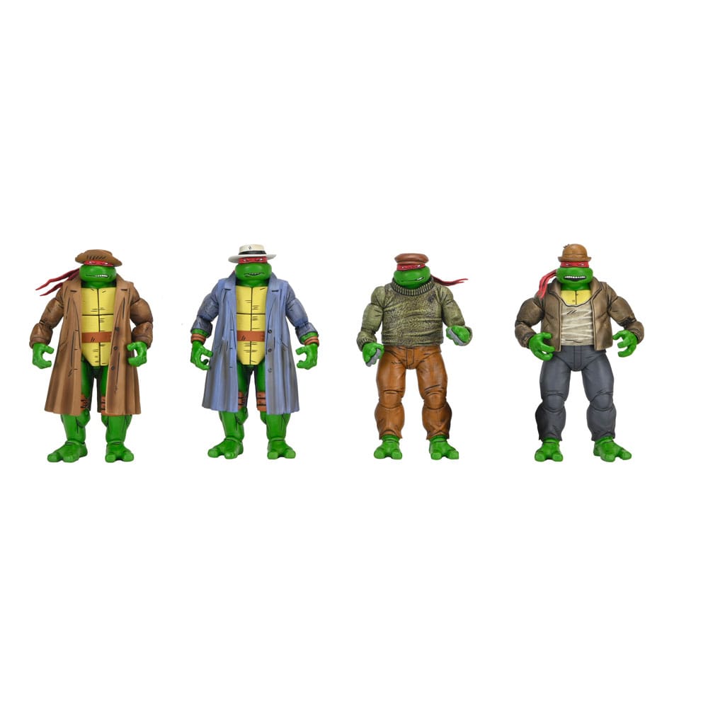 Teenage Mutant Ninja Turtles Lot de 4 figurines Gangster Turtles 18 cm