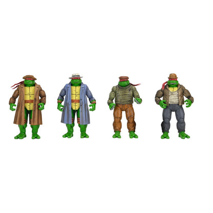 Teenage Mutant Ninja Turtles Lot de 4 figurines Gangster Turtles 18 cm