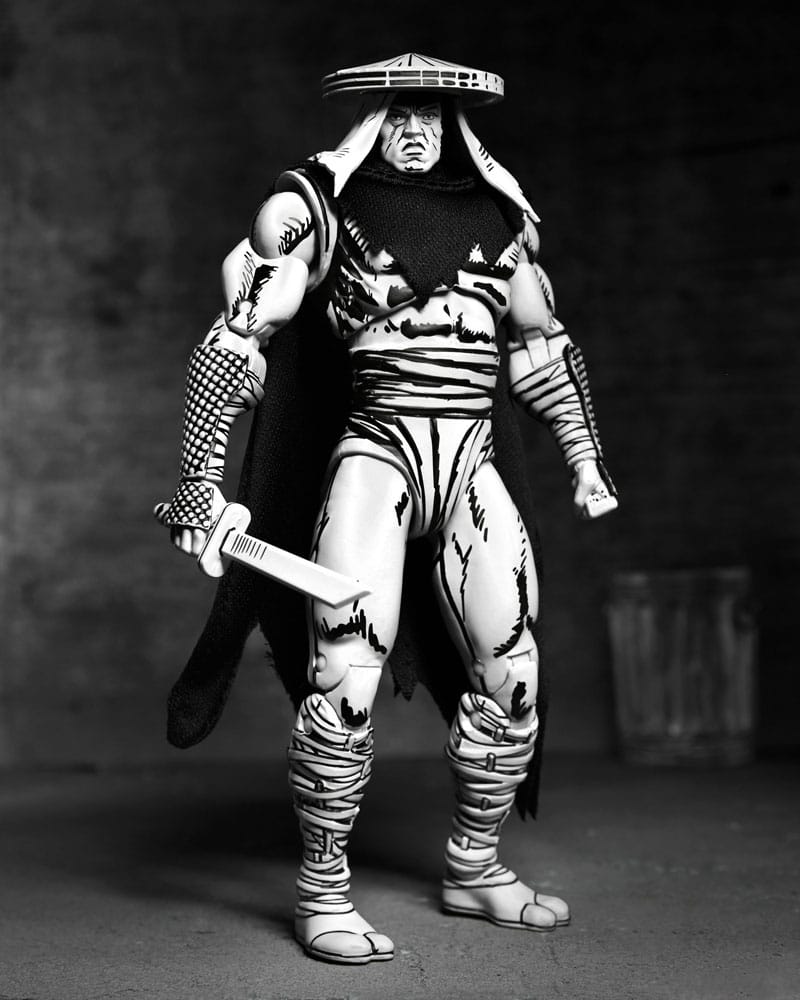 Teenage Mutant Ninja Turtles Actiefiguur Foot Assassin Zwart en Wit 18 cm