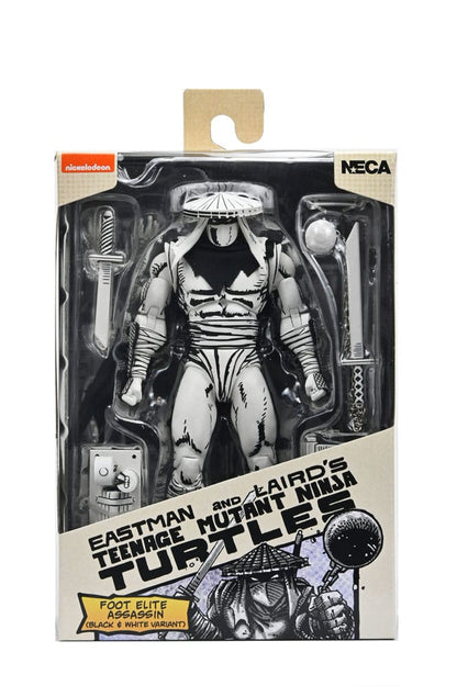 Teenage Mutant Ninja Turtles Actiefiguur Foot Assassin Zwart en Wit 18 cm