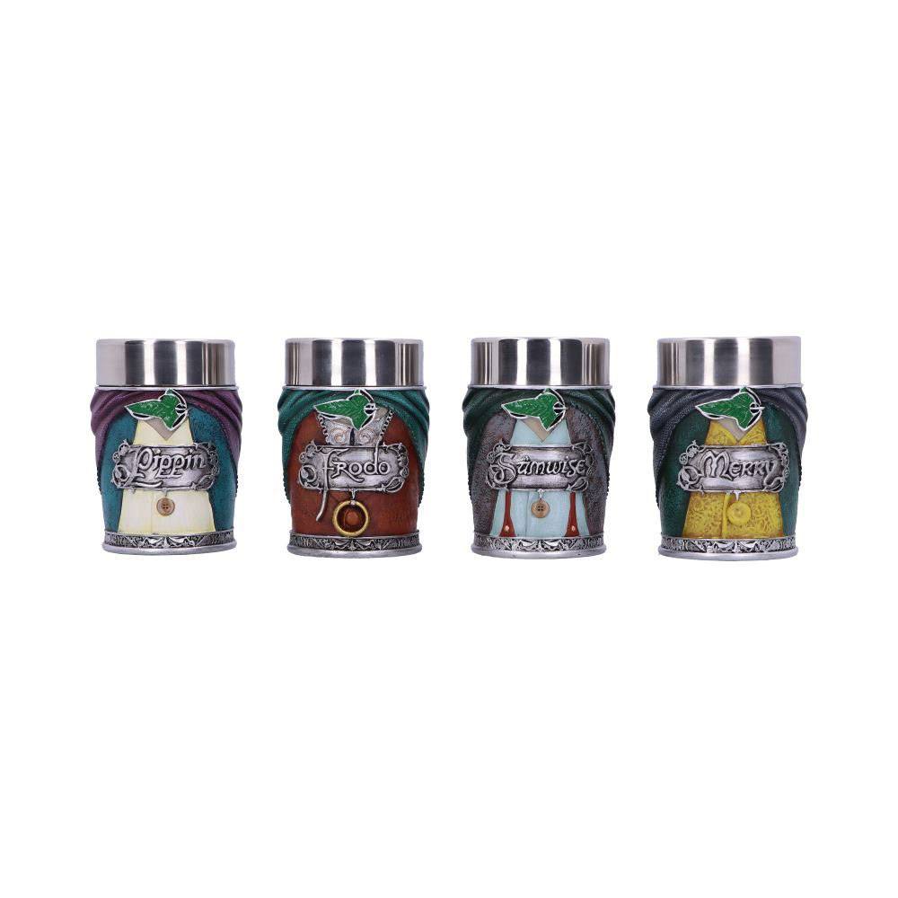 Lord of the Rings Shotglass 4-Pack-Hobbits
