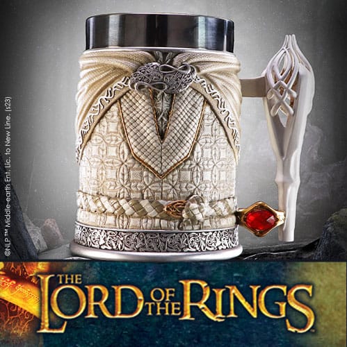 Lord des Anneaux Tankard Gandalf le blanc 15 cm