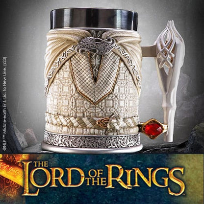 Lord des Anneaux Tankard Gandalf le blanc 15 cm