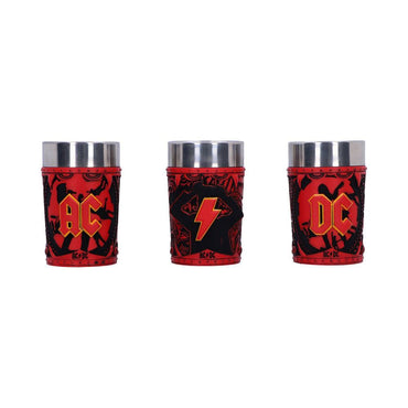 AC/DC SHOT Glazen Logo 3-pack