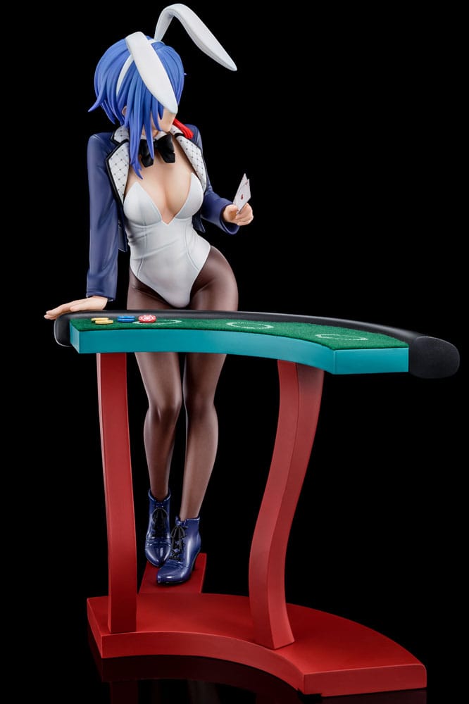 Demon Sword Master of Excalibur Academy Statue 1/6 Sakuya Sieglinde bär Lapis Lazuli Blue Bunny Costume med Nip Slip Gimmick System 25 cm