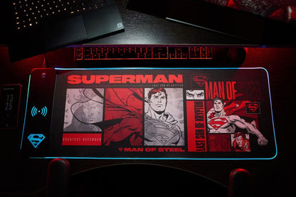 DC Comics Mousepad mit mobilem Ladegerät Superman