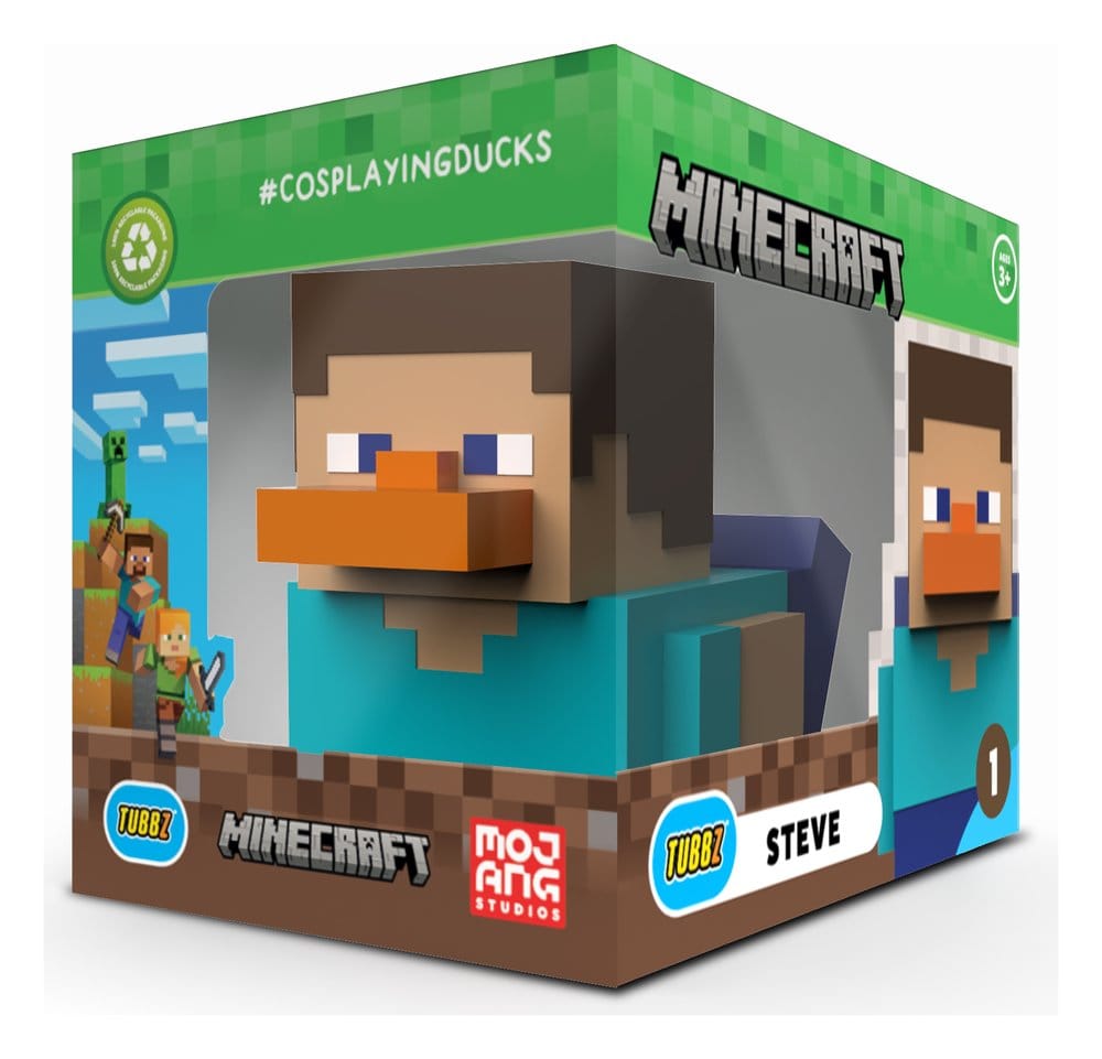 Minecraft Tubbz Figurine PVC Steve Edition Coffret 10 cm