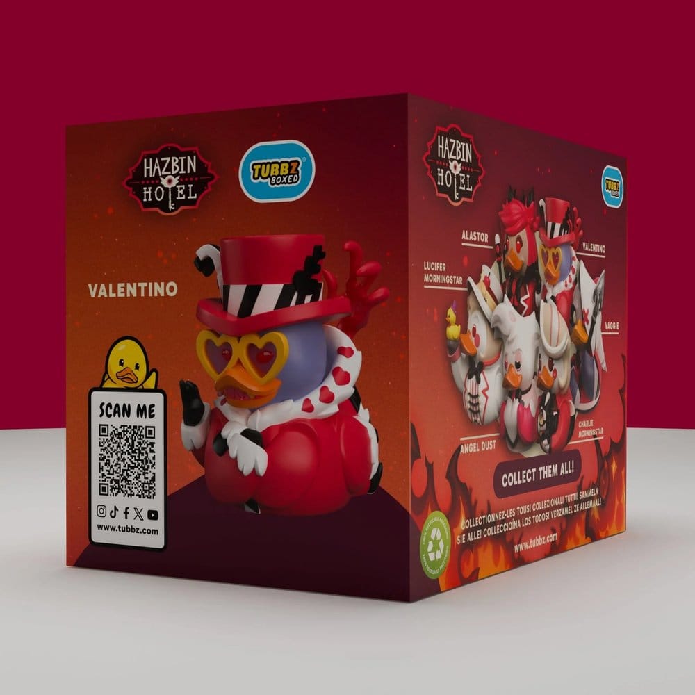 Hazbin Hotel Tubbz Figurine PVC Valentino Edition Coffret 10 cm
