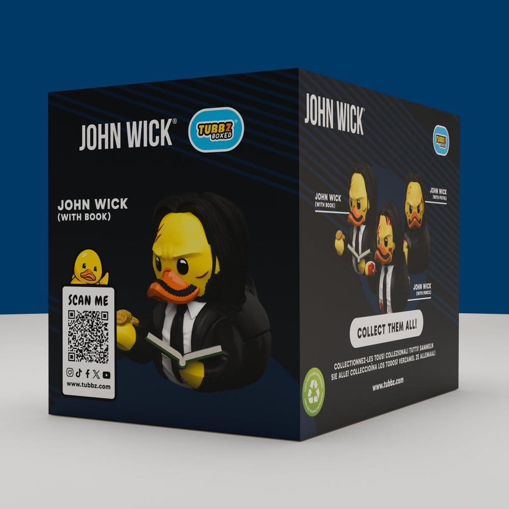 John Wick Tubbz Livre de Figurines PVC Edition Coffret 10 cm