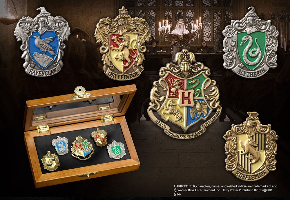 Harry Potter Pin Collection Hogwarts hus (5)
