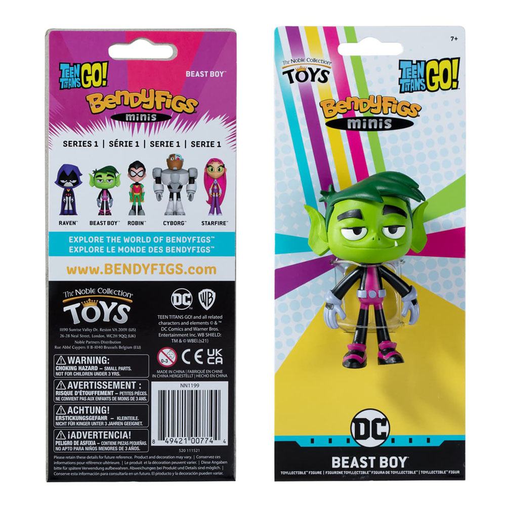 Teen Titans gidiyor! Bendyfigs Bükülebilir figür Beast Boy 9 cm