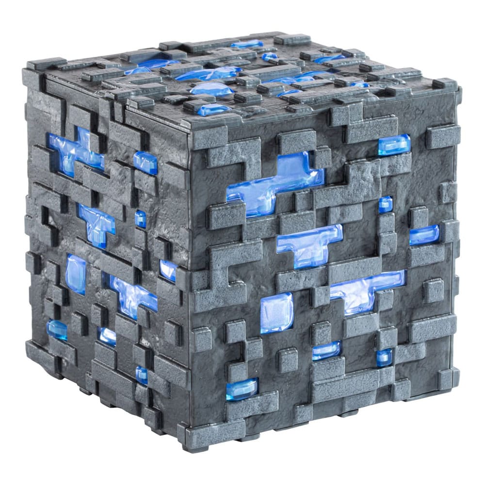 Minecraft Replica Aydınlatıcı Elmas cevheri küpü 10 cm