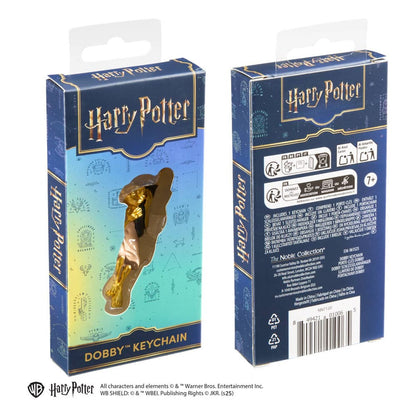 Harry Potter Metall-Schlüsselanhänger Dobby goldfarben 11 cm
