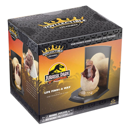 Jurassic Park Toyllectible Treasure Statue Raptor Egg Life encuentra una forma de 12 cm