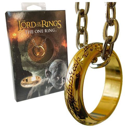 Ringenes herre ringer den ene ring (forgyldt)