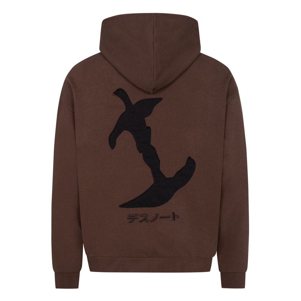 Death Note Hooded Sweater Graphic Brown