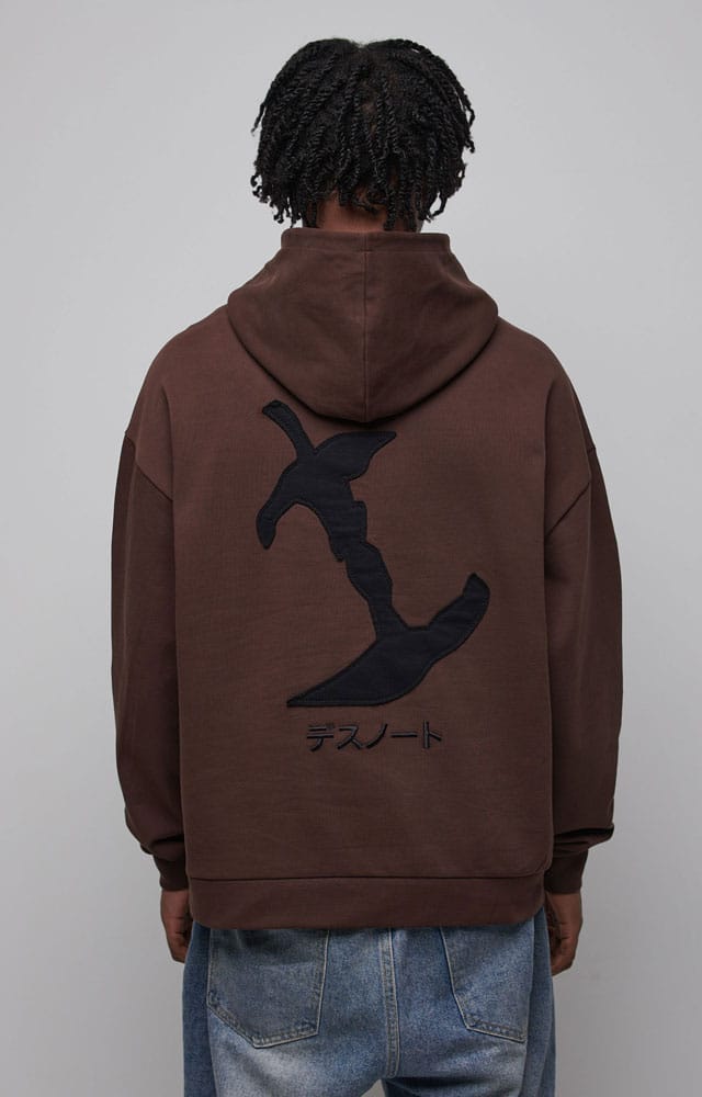 Death Note Hooded Sweater Graphic Brown