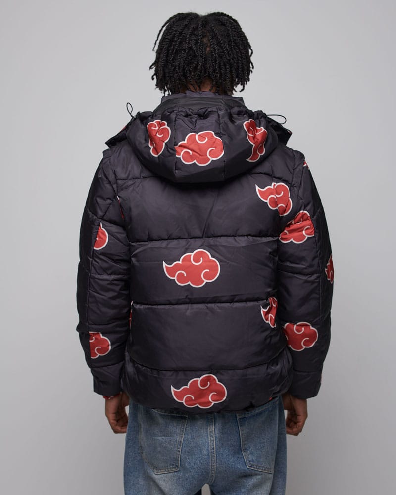 Naruto Puffer Jacket Akatsuki Red