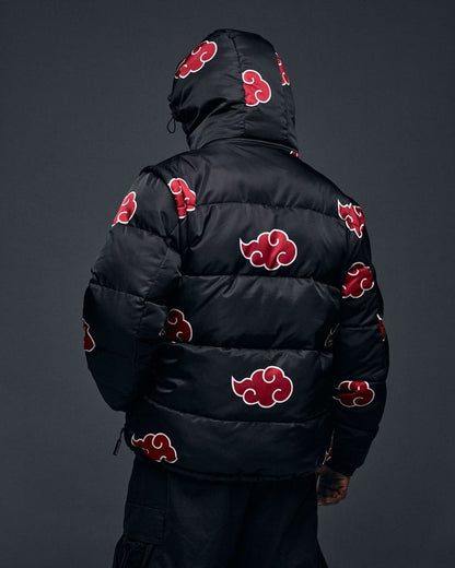 Naruto Puffer Jacket Akatsuki Red