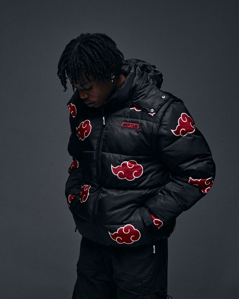 Naruto Puffer Jacket Akatsuki Red