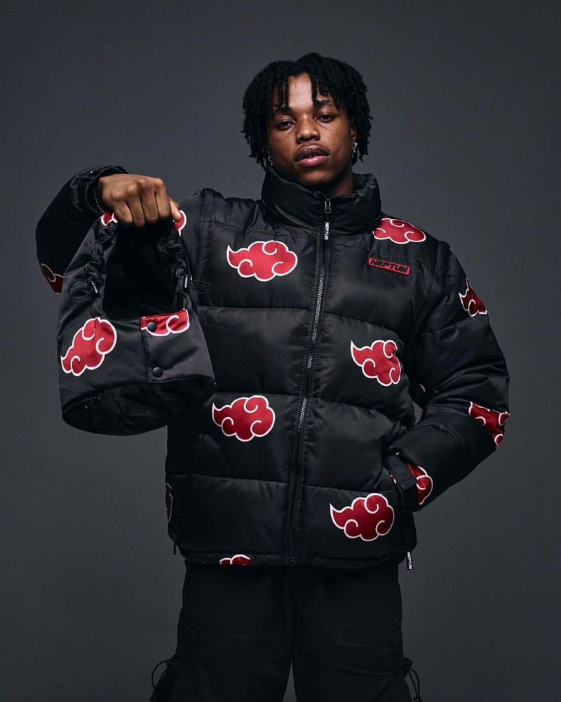 Naruto Puffer Jacket Akatsuki Red