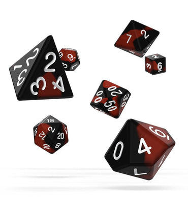 OAKIE DOAKIE DICE RPG SET SLOW U MARK - LAVA (7)