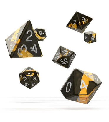 OAKIE DOAKIE DICE RPG Set Enclave - Amber (7)