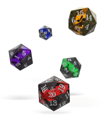 OAKIE DOAKIE DICE D20 SPINDORN DICE SET ENCLAVE (5)