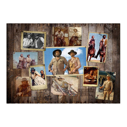 Bud Spencer & Terence Hill Jigsaw Bulmaca Western Fotoğraf Duvarı (1000 parça)