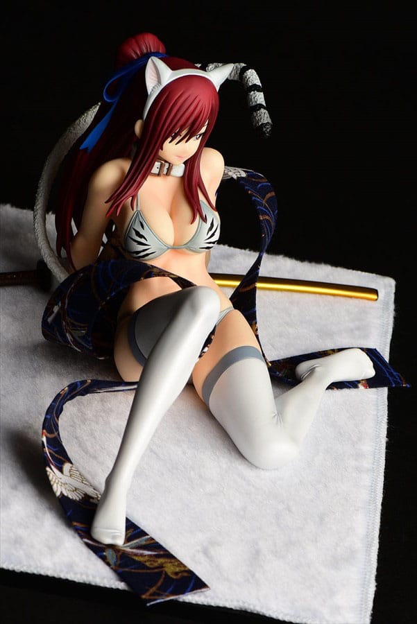 Fairy Tail Statue 1/6 Erza Scarlet - White Tiger CAT Gravure_Style 13 cm