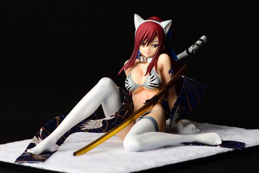 Fairy Tail Statue 1/6 Erza Scarlet - White Tiger CAT Gravure_Style 13 cm