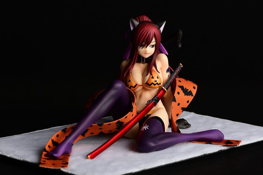 Fairy Tail Statue 1/6 Erza Scarlet - Halloween CAT Gravure_Style 13 cm