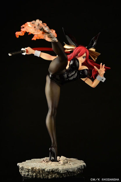 Fairy Tail Statue 1/6 Erza Scarlet High Kick Black Bunny Ver. 37 cm