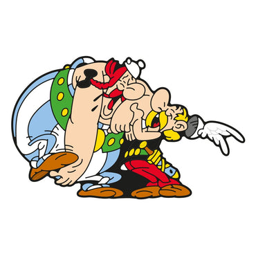 Asterix kylmagnet Asterix & obelix skrattar 6 cm