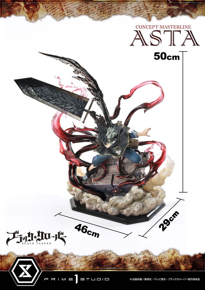 Black Clover Concept Masterline Series Statue 1/6 Asta Exclusive Bonus Ver. 50 cm