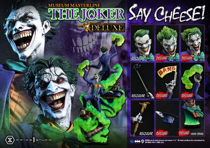 DC Comics Statue 1/3 The Joker Say Cheese Deluxe Bonus Version 99 cm