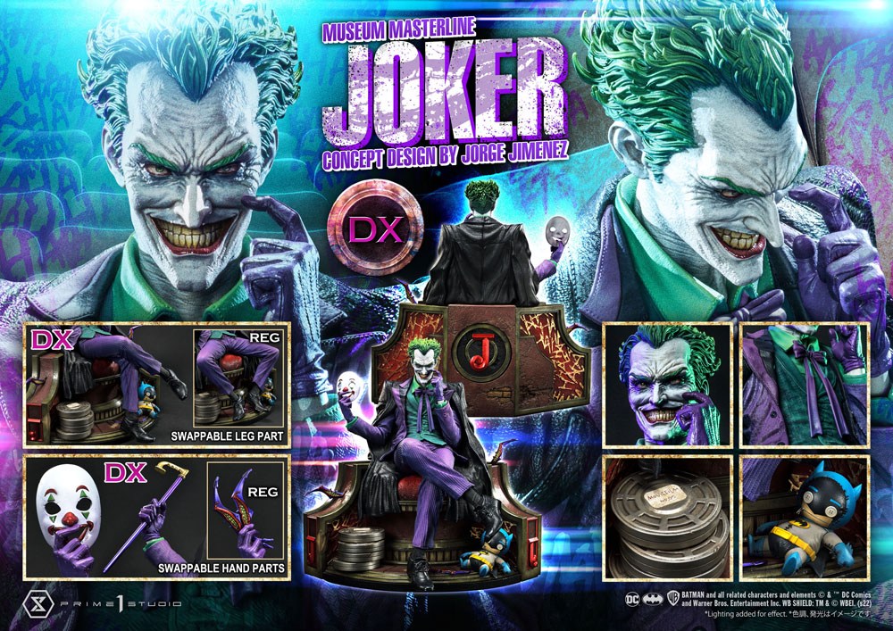 DC Comics Statue 1/3 The Joker Deluxe Bonus Version Concept Design av Jorge Jimenez 53 cm