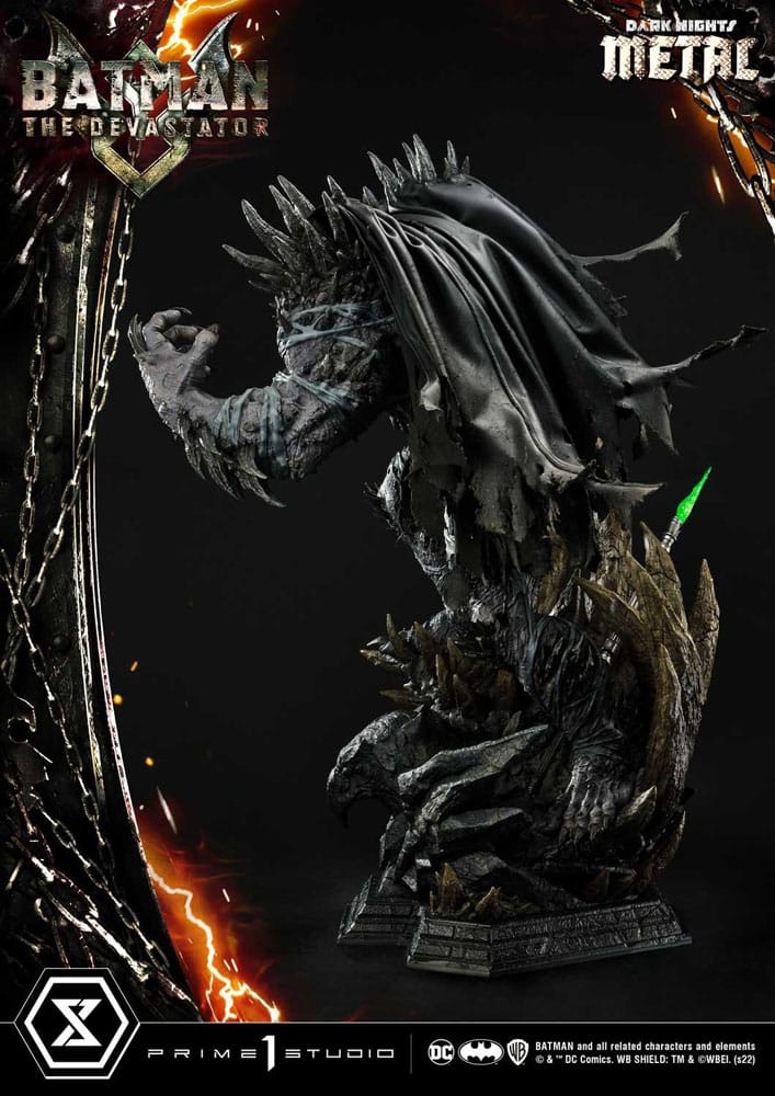 Dark Knights: statue en métal 1/3 Le dévastateur Version régulière 98 cm