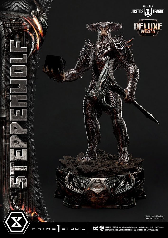 Estatua Masterline de la Liga de la Justicia de Zack Snyder 1/3 Steppenwolf Deluxe Bonus versión 102 cm