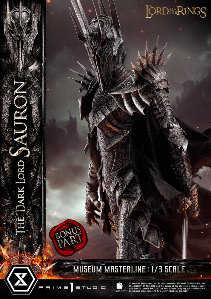 Herr der Ringe Museum Masterline Series Statue 1/3 Der Dunkle Lord Sauron Bonusversion 117 cm