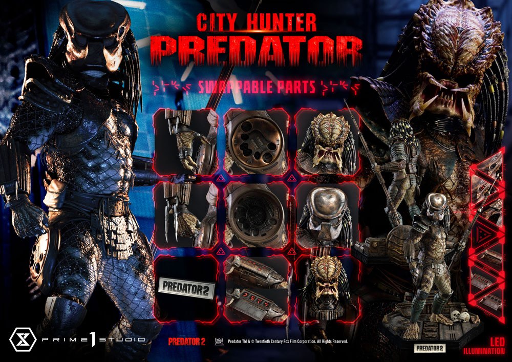 Rovdyr 2 Museum Masterline Statue 1/3 City Hunter Predator 105 cm