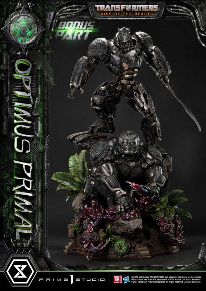 Transformers: The Rise of the Beasts Müzesi Masterline heykeli Optimus Primal Ultimate Bonus Sürüm 72 cm