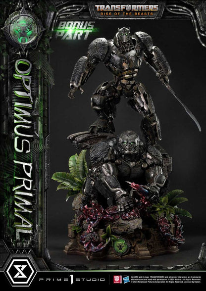 Transformers: The Rise of the Beasts Müzesi Masterline heykeli Optimus Primal Ultimate Bonus Sürüm 72 cm